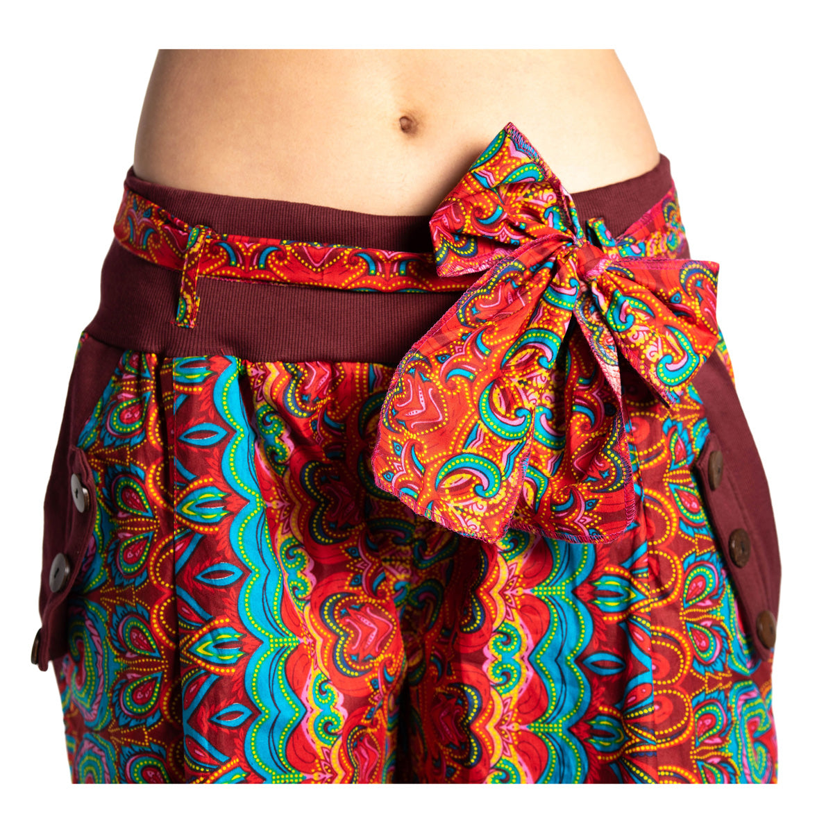 Haremshose in Rot mit Hüftband von ufash