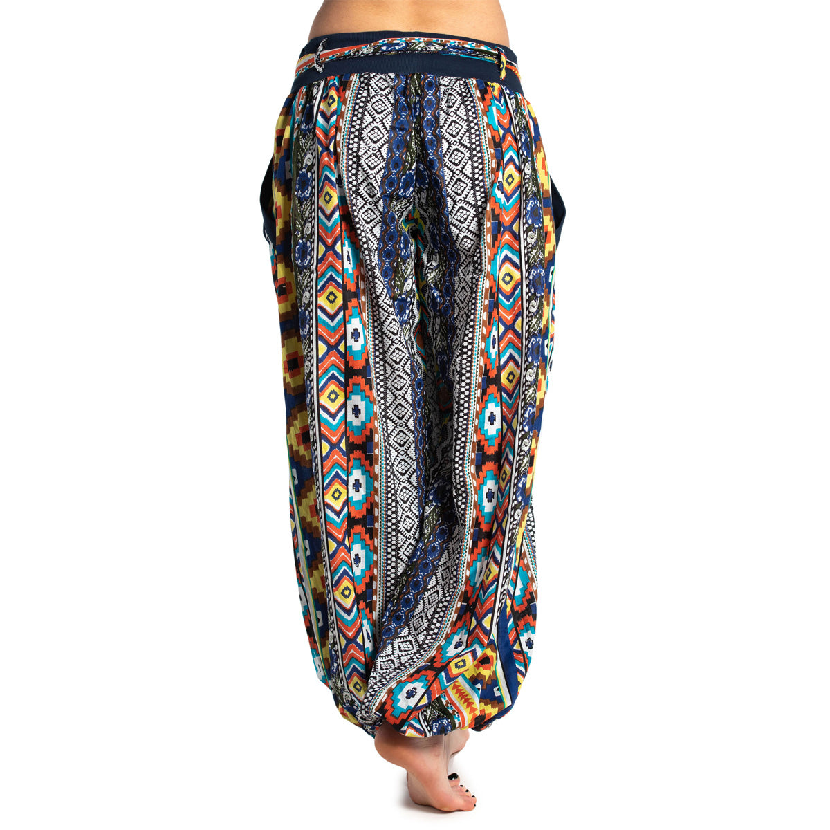 Haremshose in Blau mit Hüftband von ufash