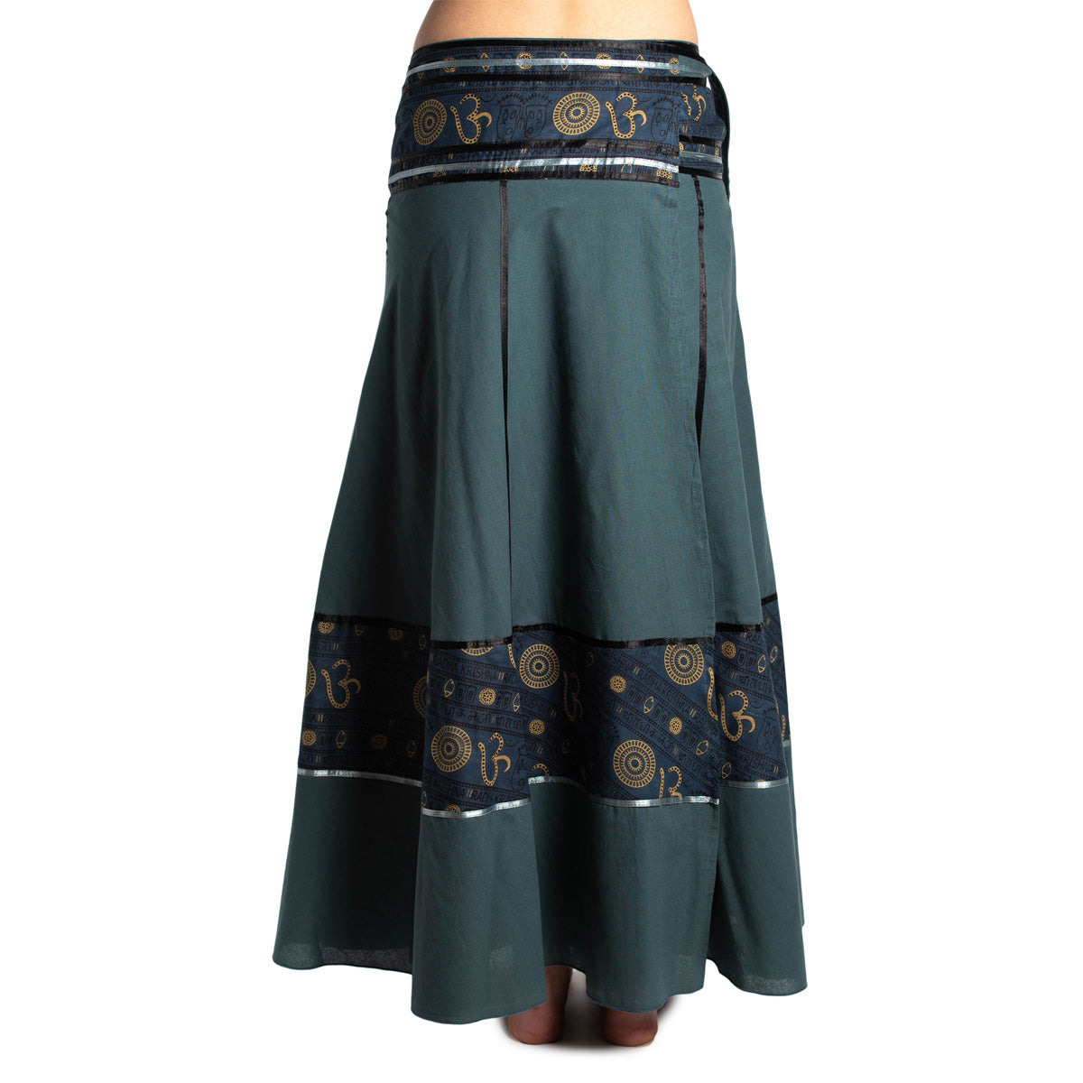 Ethno Wickelrock in Grau mit OM-Band von ufash