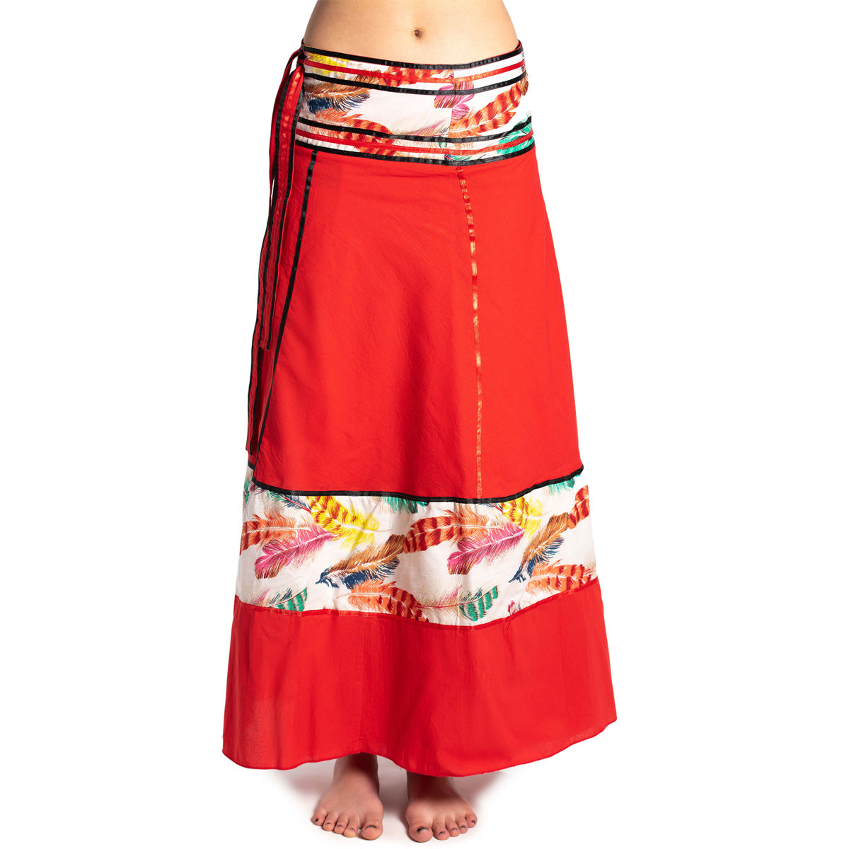 Ethno Wickelrock in Rot von ufash