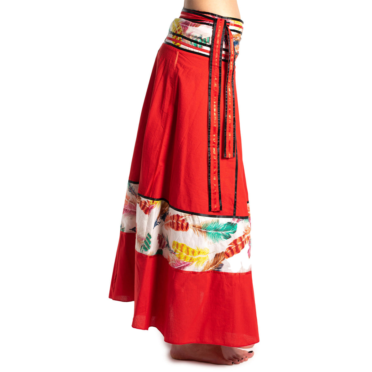 Ethno Wickelrock in Rot von ufash