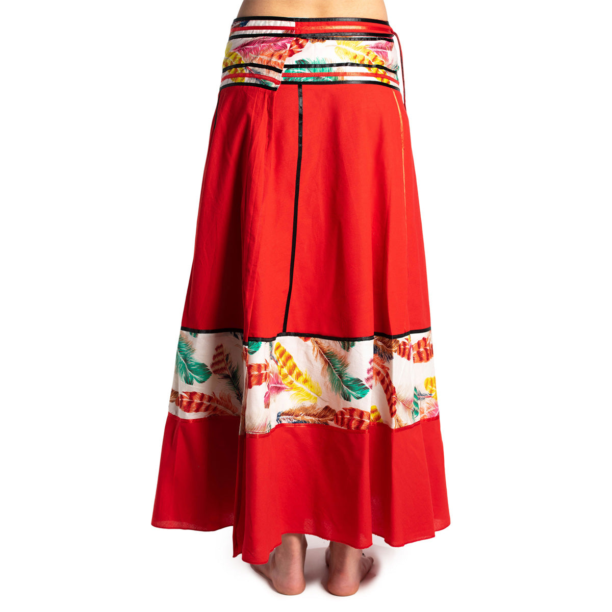 Ethno Wickelrock in Rot von ufash