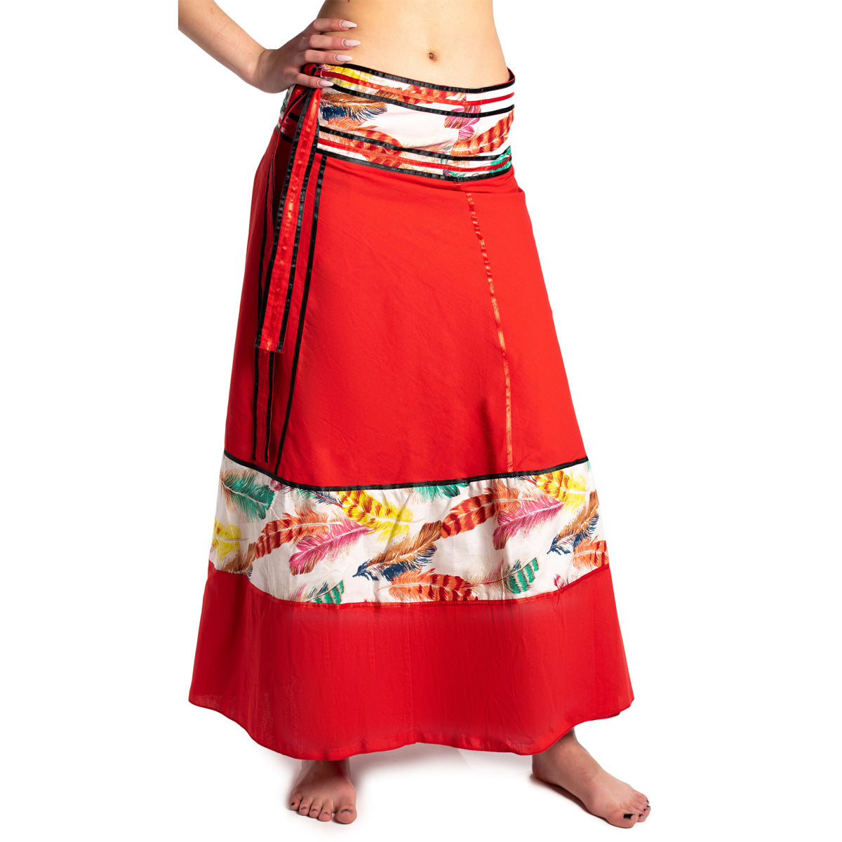 Ethno Wickelrock in Rot von ufash