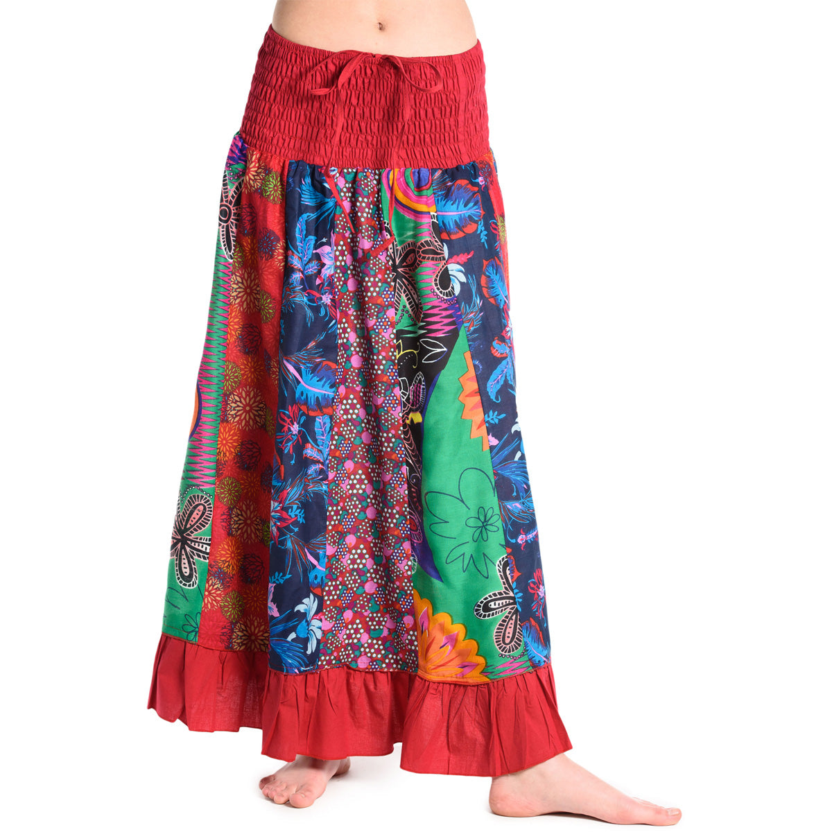 Patchwork Sommerrock in Rot von ufash