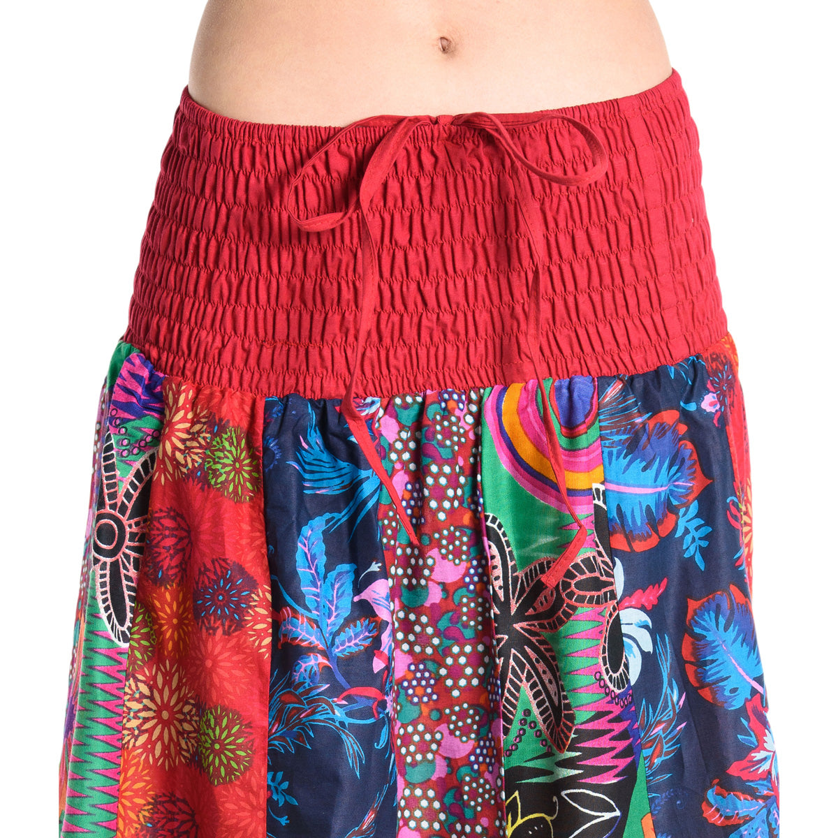 Patchwork Sommerrock in Rot von ufash