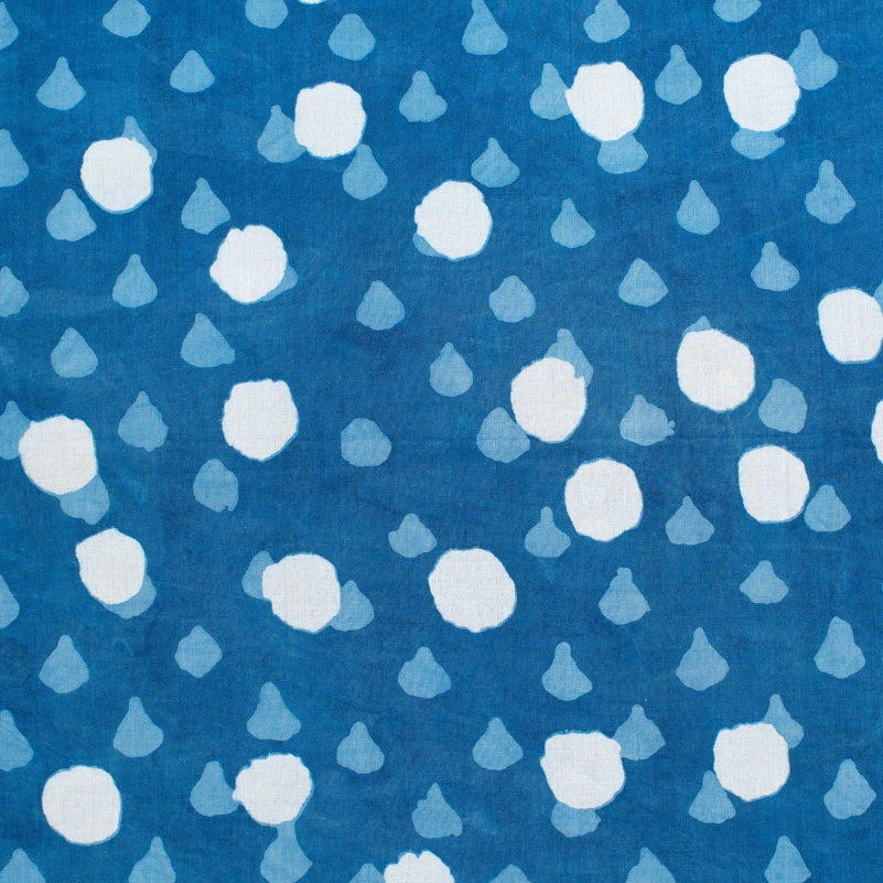 Handbedruckter Sarong in Blau von ufash