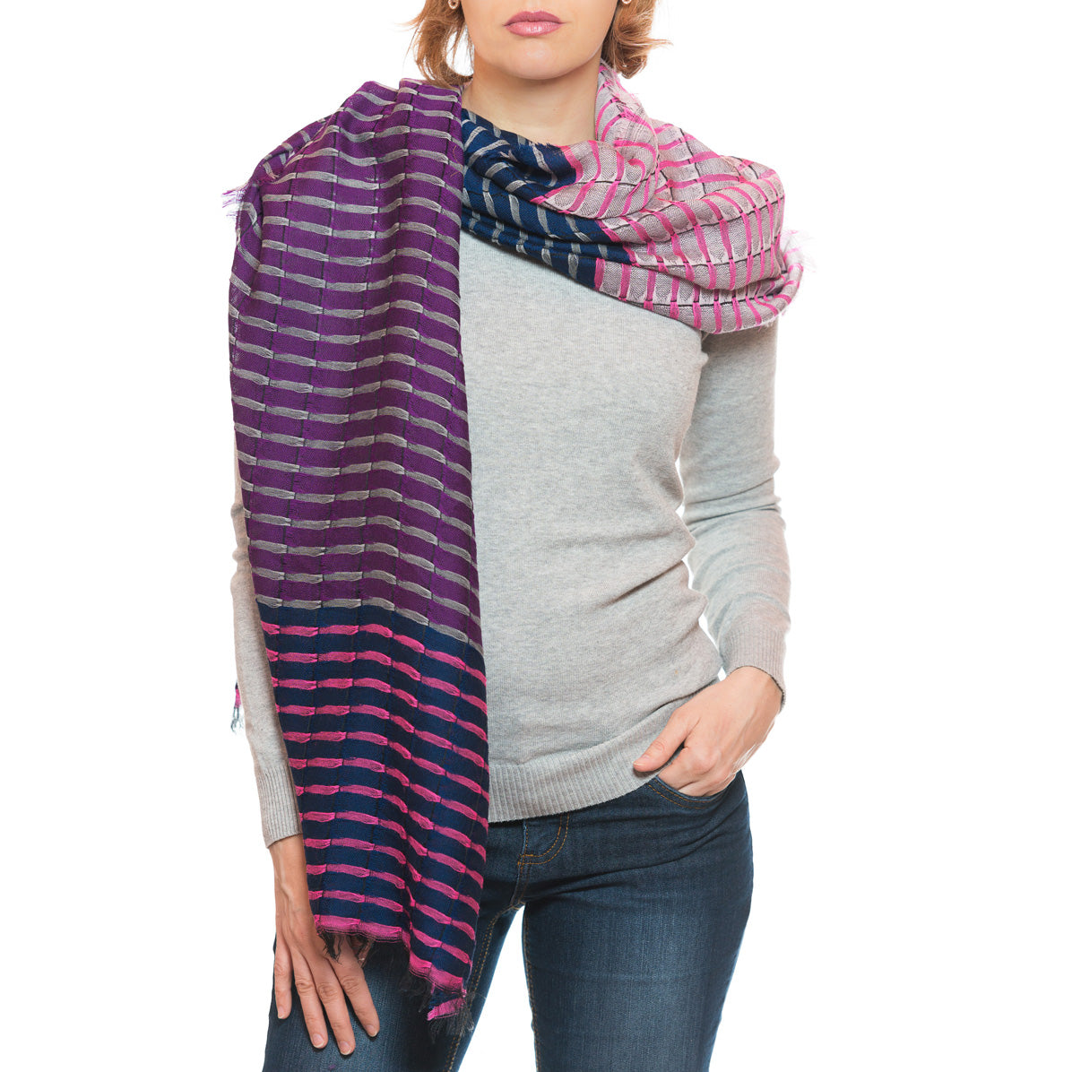 Wollschal in Violett von ufash