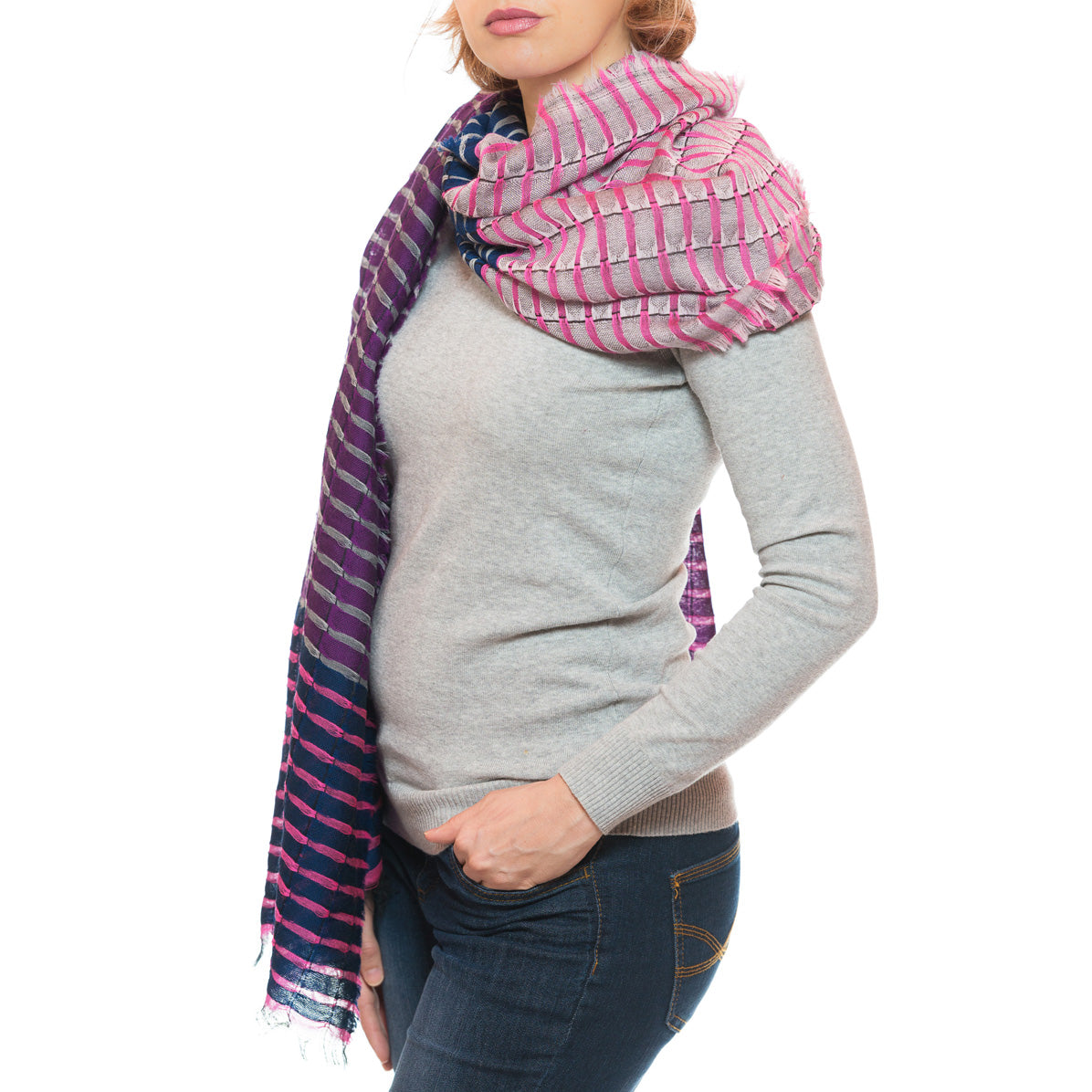 Wollschal in Violett von ufash