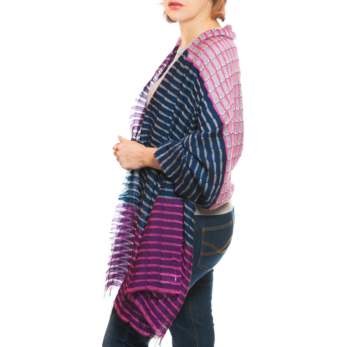 Wollschal in Violett von ufash